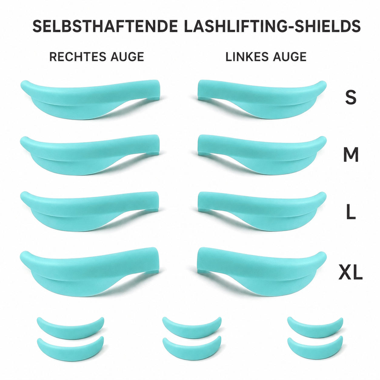 LASH LIFT SELF-GRIP SHIELDS – 4 Paar selbsthaftende Silikonpads