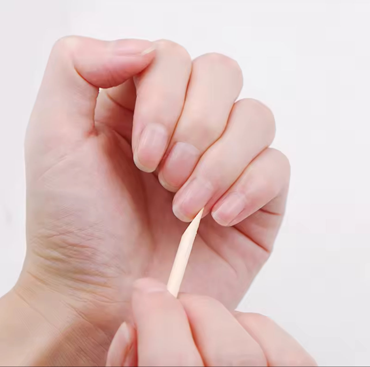 Doppelseitiger Nagelhautschieber Holzstäbchen 100 Stück