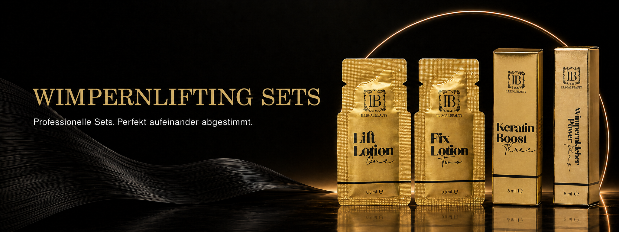 Wimpernlifting Sets – Lift und Fix Sachets, Keratin Boost und Power Plus