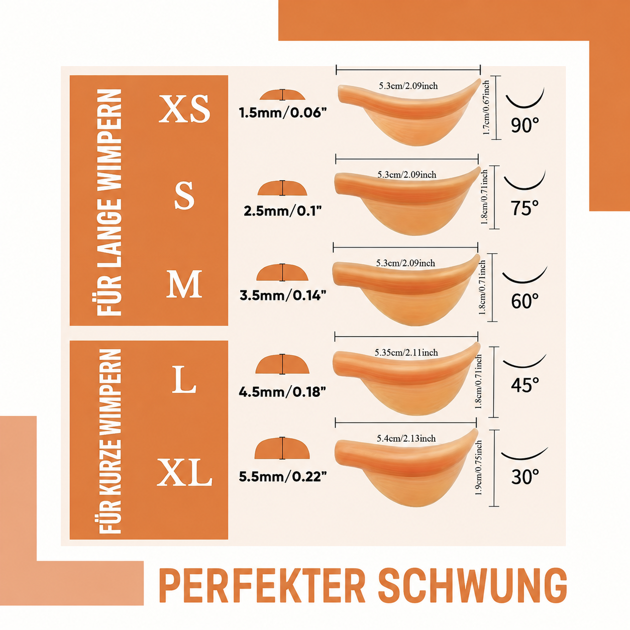 LASH LIFT FLEX SHIELDS – 5 Paar Silikonpads