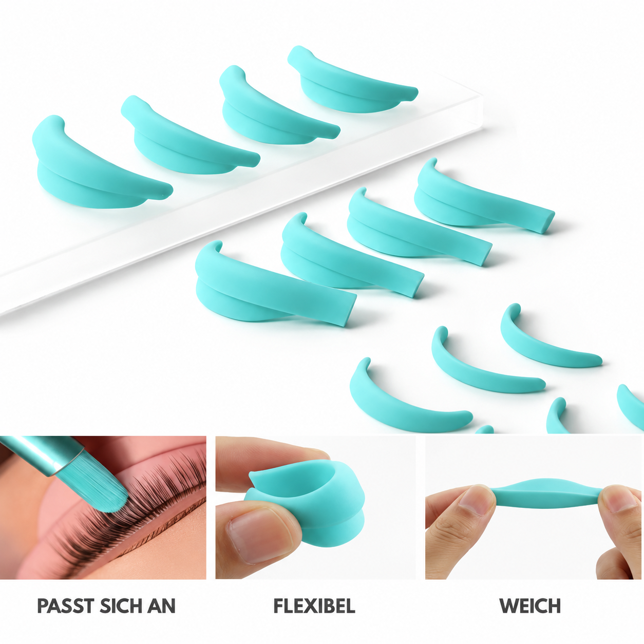 LASH LIFT SELF-GRIP SHIELDS – 4 Paar selbsthaftende Silikonpads