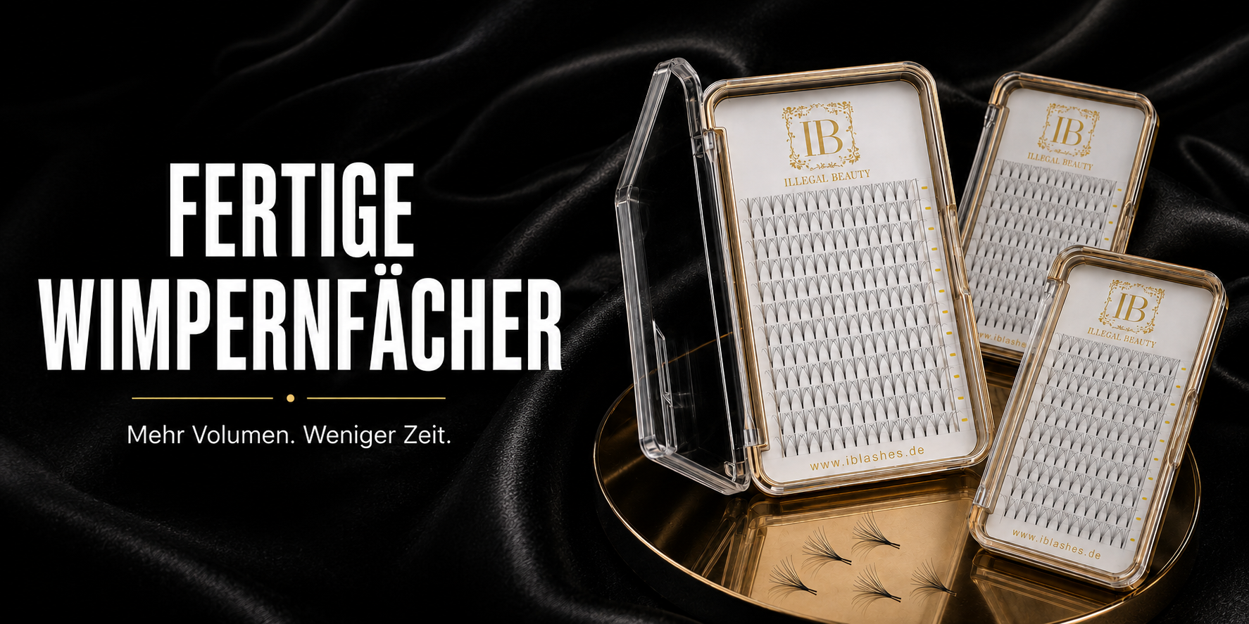 Fertige Wimpernfächer – Mehr Volumen. Weniger Zeit.
