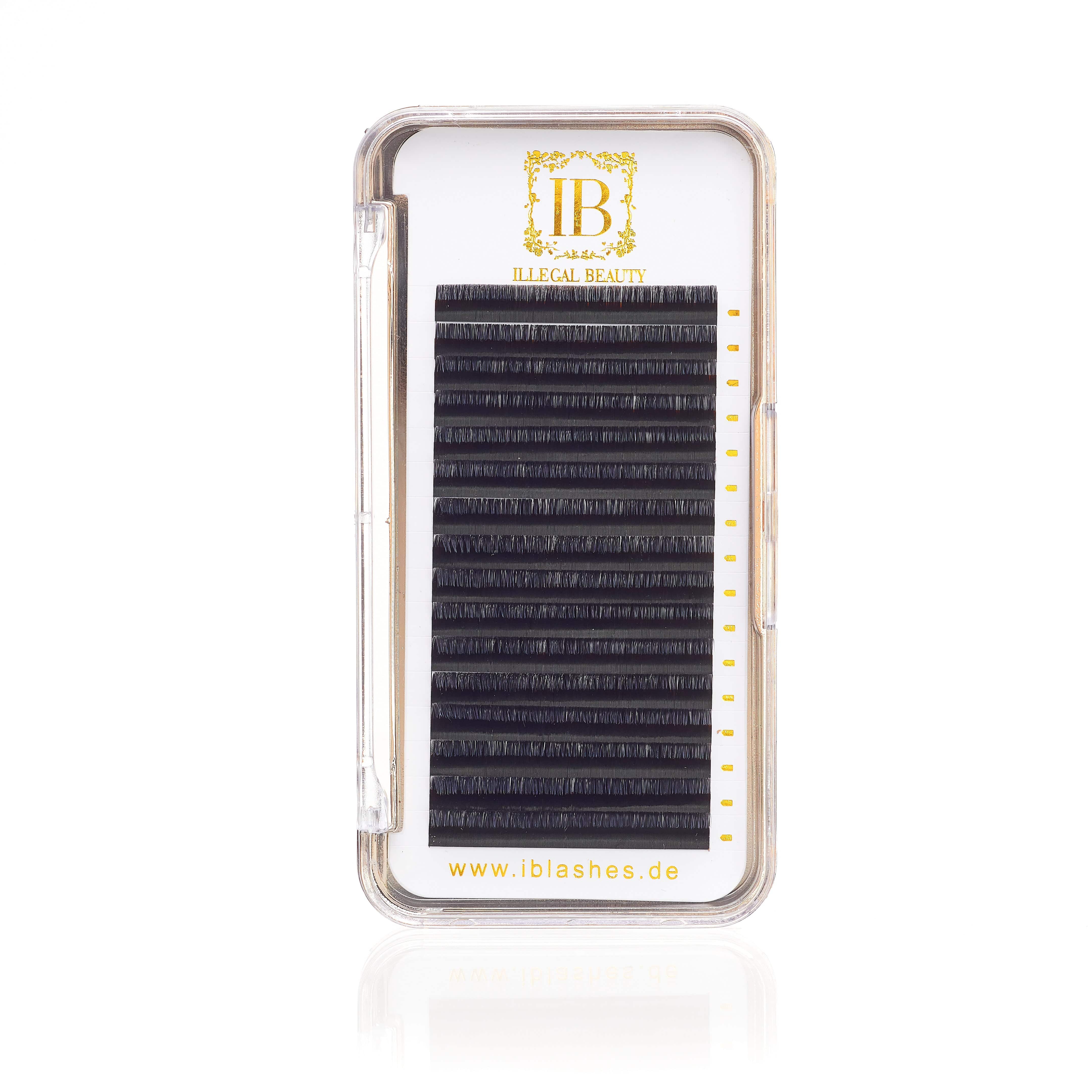 0,15mm Ellipse Flat Lashes | Ultra Black - IBLASHES