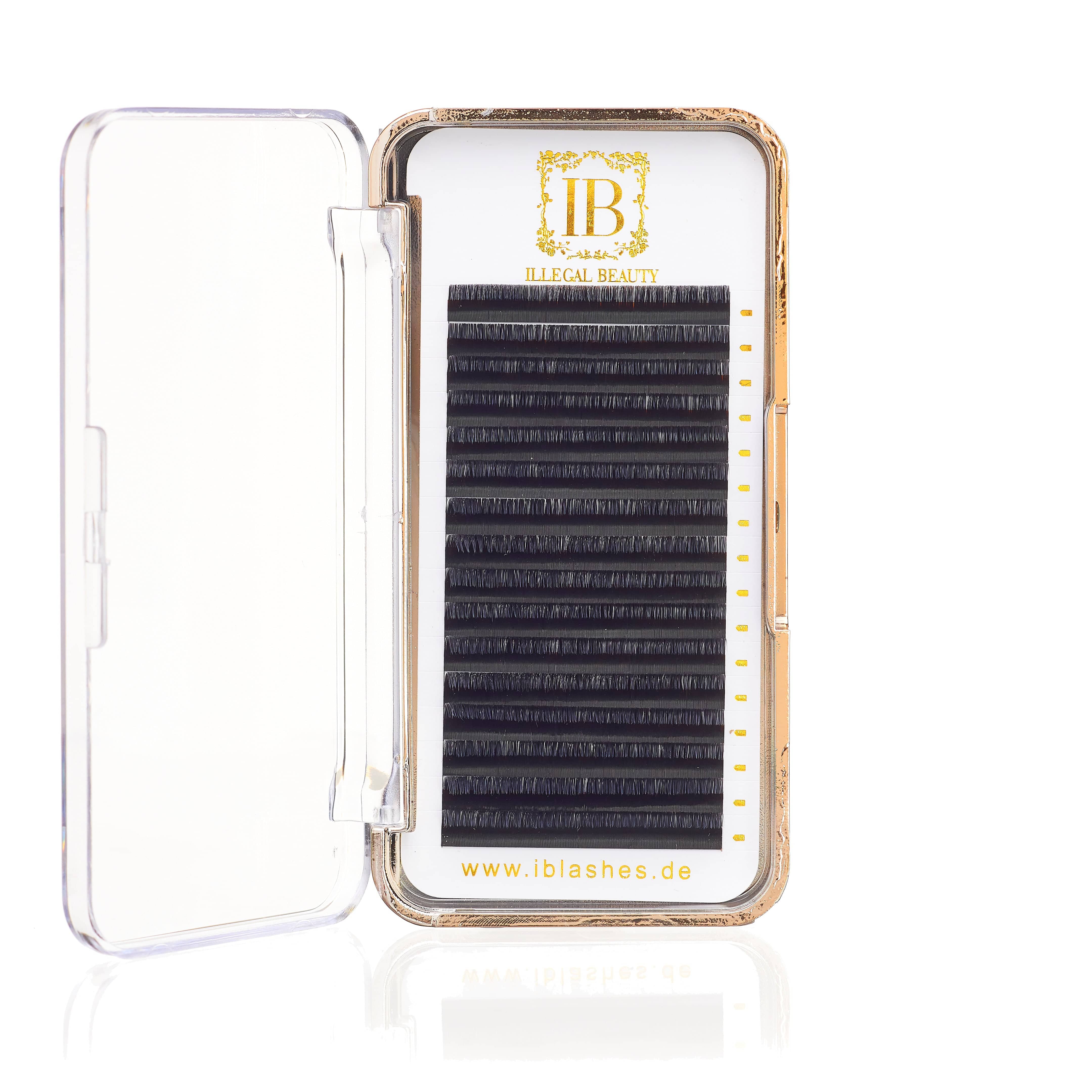 0,15mm Ellipse Flat Lashes | Ultra Black - IBLASHES